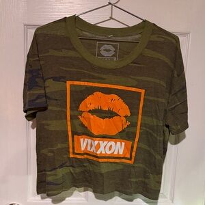 DIXXON Camouflage Tee with White Graphic